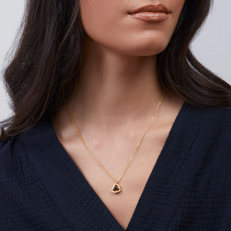Collier Cœur avec Photo Personnalisée