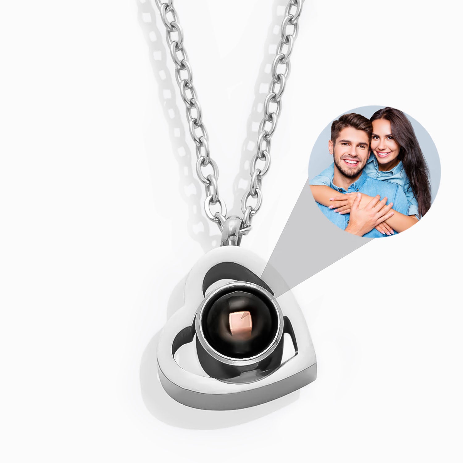 Collier Cœur Personnalisé avec Photo - Cadeau Émotionnel et Élégant