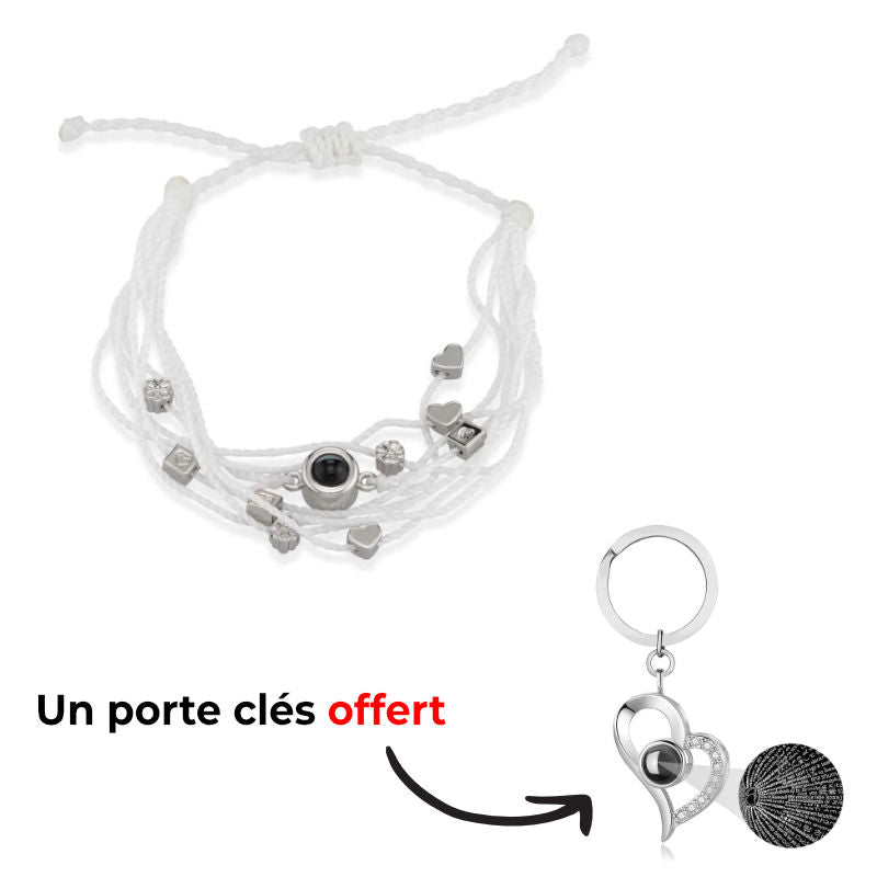 Bracelet Breloques avec Photo Personnalisée