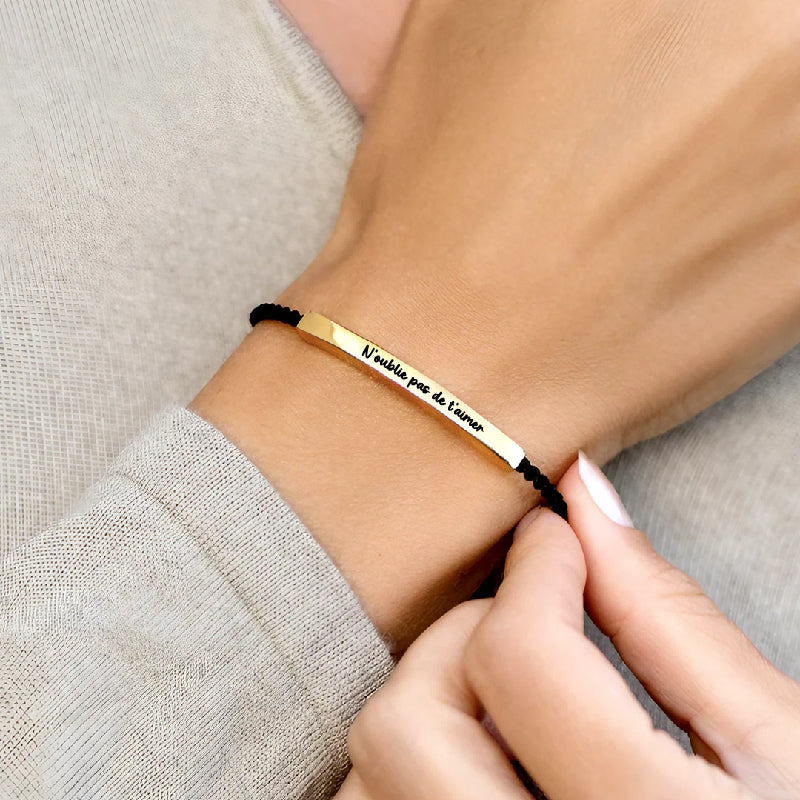 Ne t'oublie pas - Bracelet Motivationnel