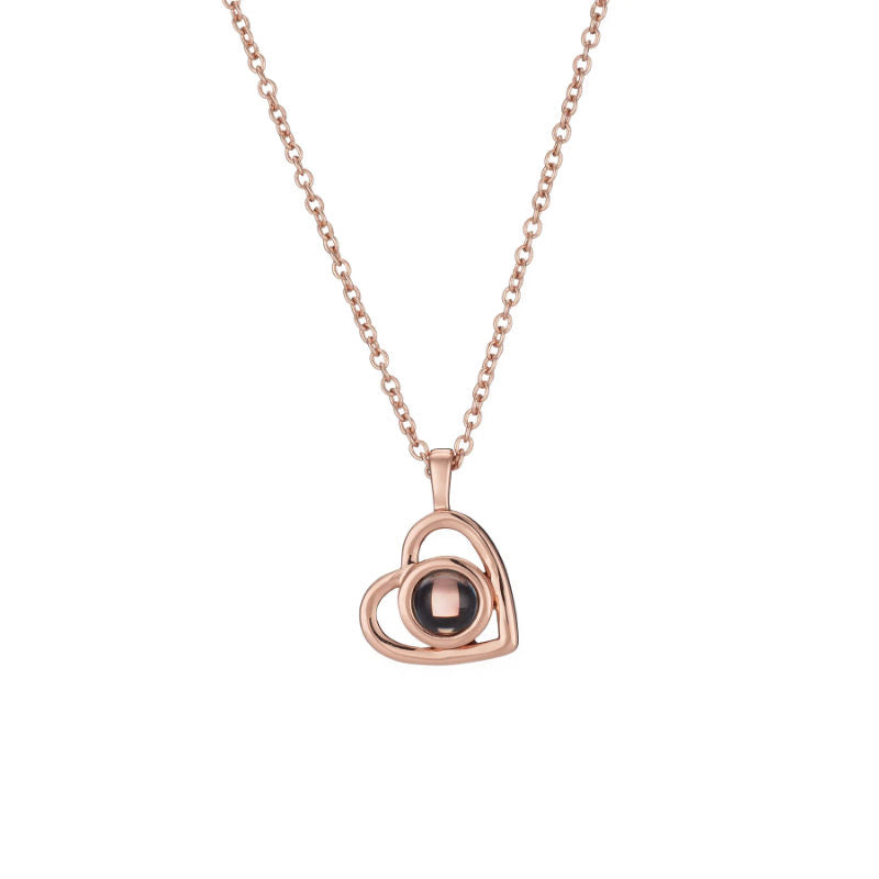 Collier Cœur avec Photo Personnalisée