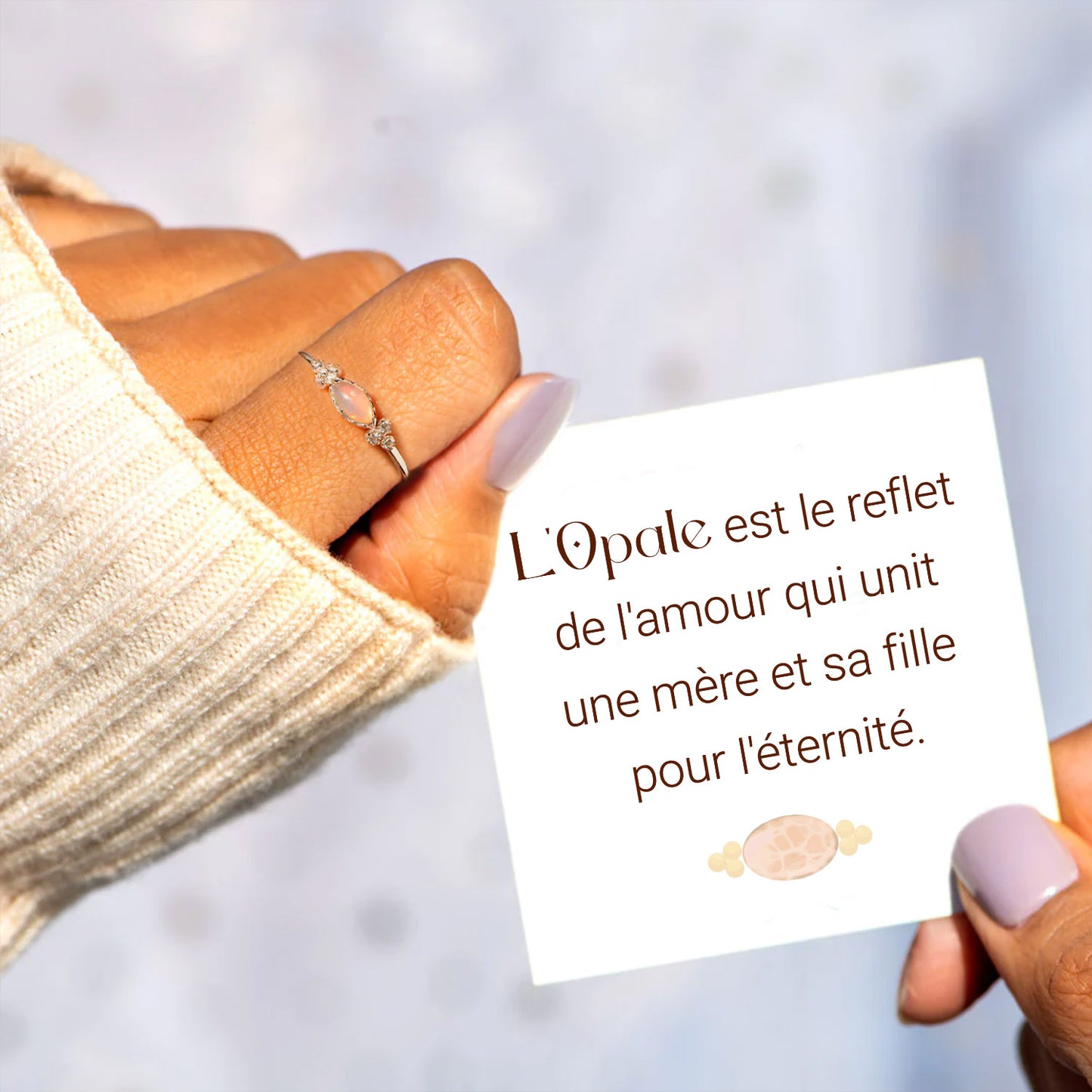 Bagues Liens d’Opale – Mère & Fille