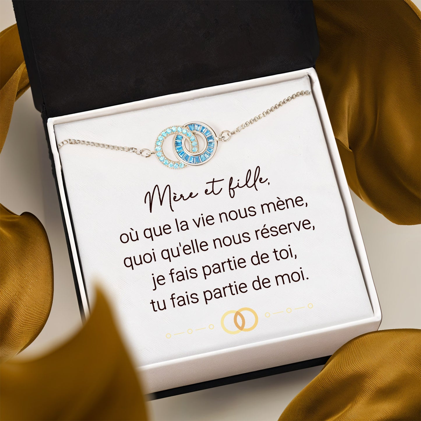 Bracelet Mère & Fille avec Pierre de Naissance