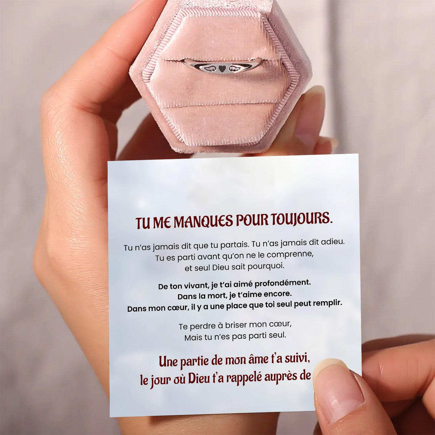Bague Tu me Manques pour Toujours