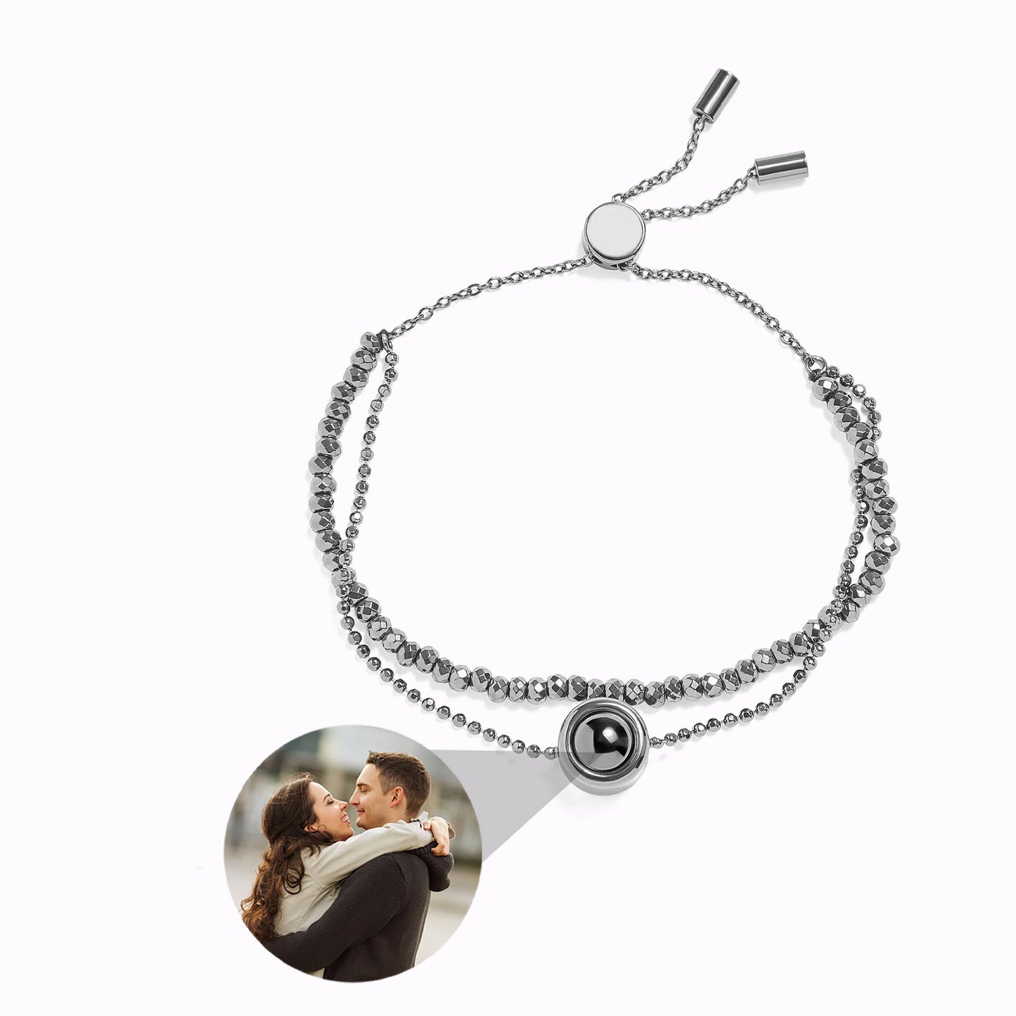 Bracelet Cristal avec Photo Personnalisée