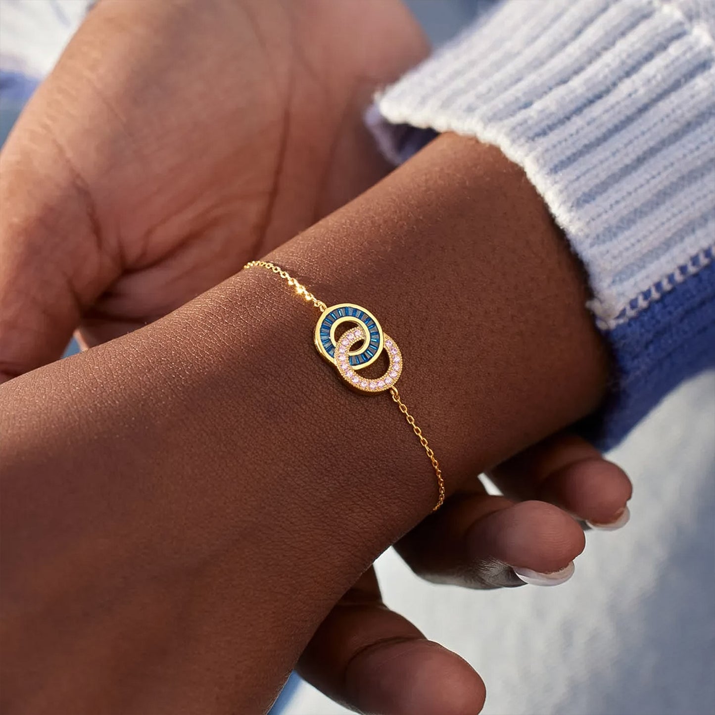 Bracelet Mère & Fille avec Pierre de Naissance