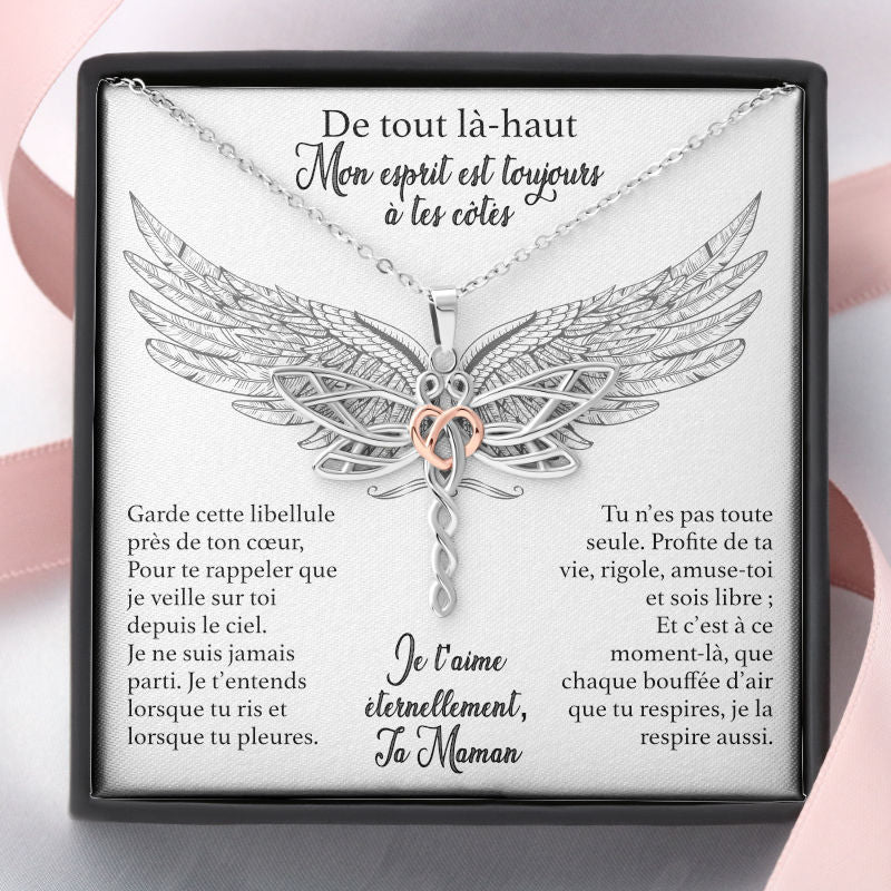 De ma Maman au Ciel - Collier Libellule