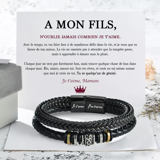 A mon Fils - Bracelet Je t'aime pour Toujours