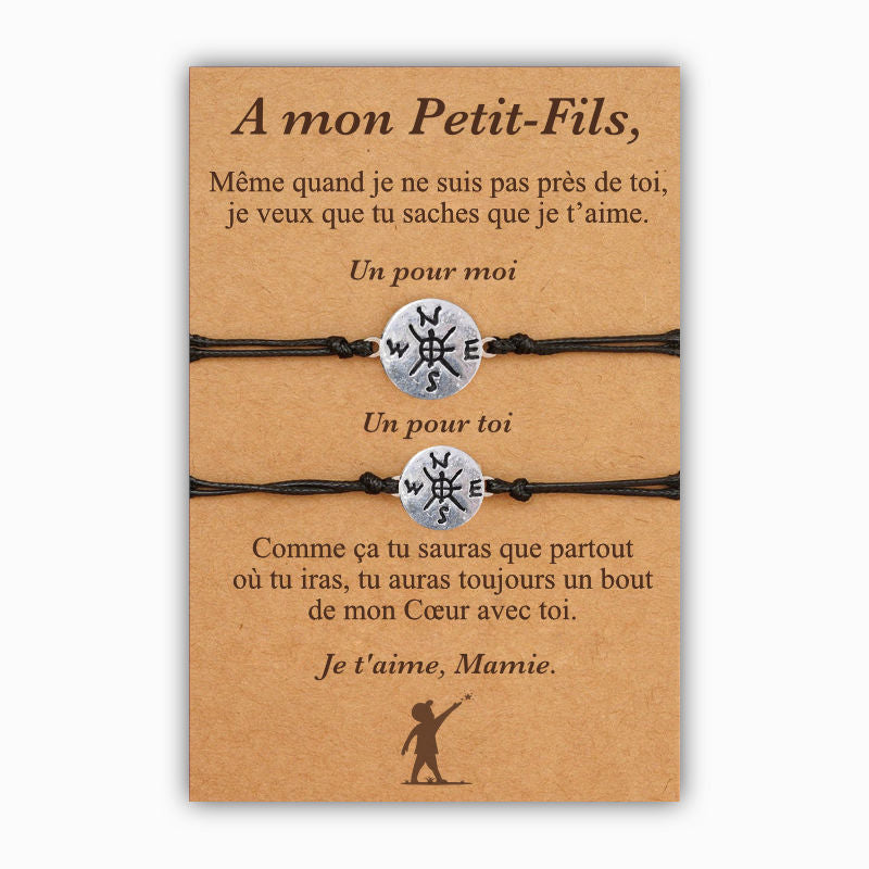 A mon Petit-Fils - Bracelets Boussole