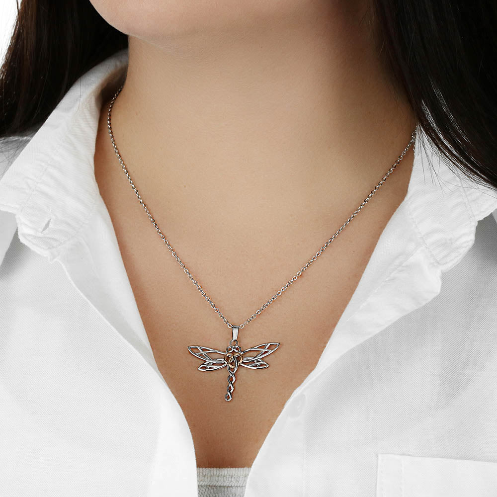 De ma Maman au Ciel - Collier Libellule