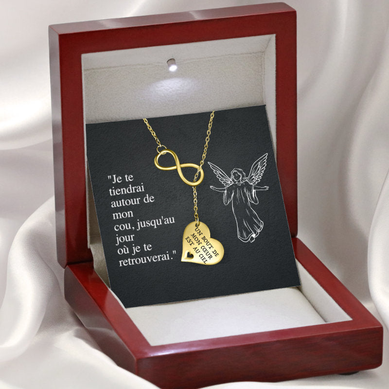 Un Bout de mon Cœur est au Ciel - Collier Infinity