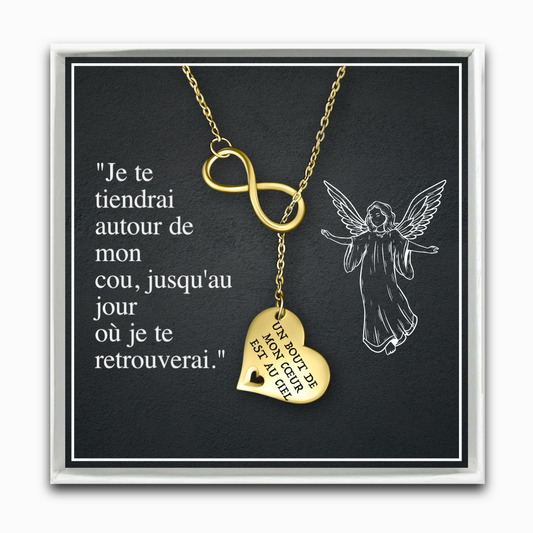 Un Bout de mon Cœur est au Ciel - Collier Infinity