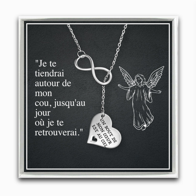 Un Bout de mon Cœur est au Ciel - Collier Infinity
