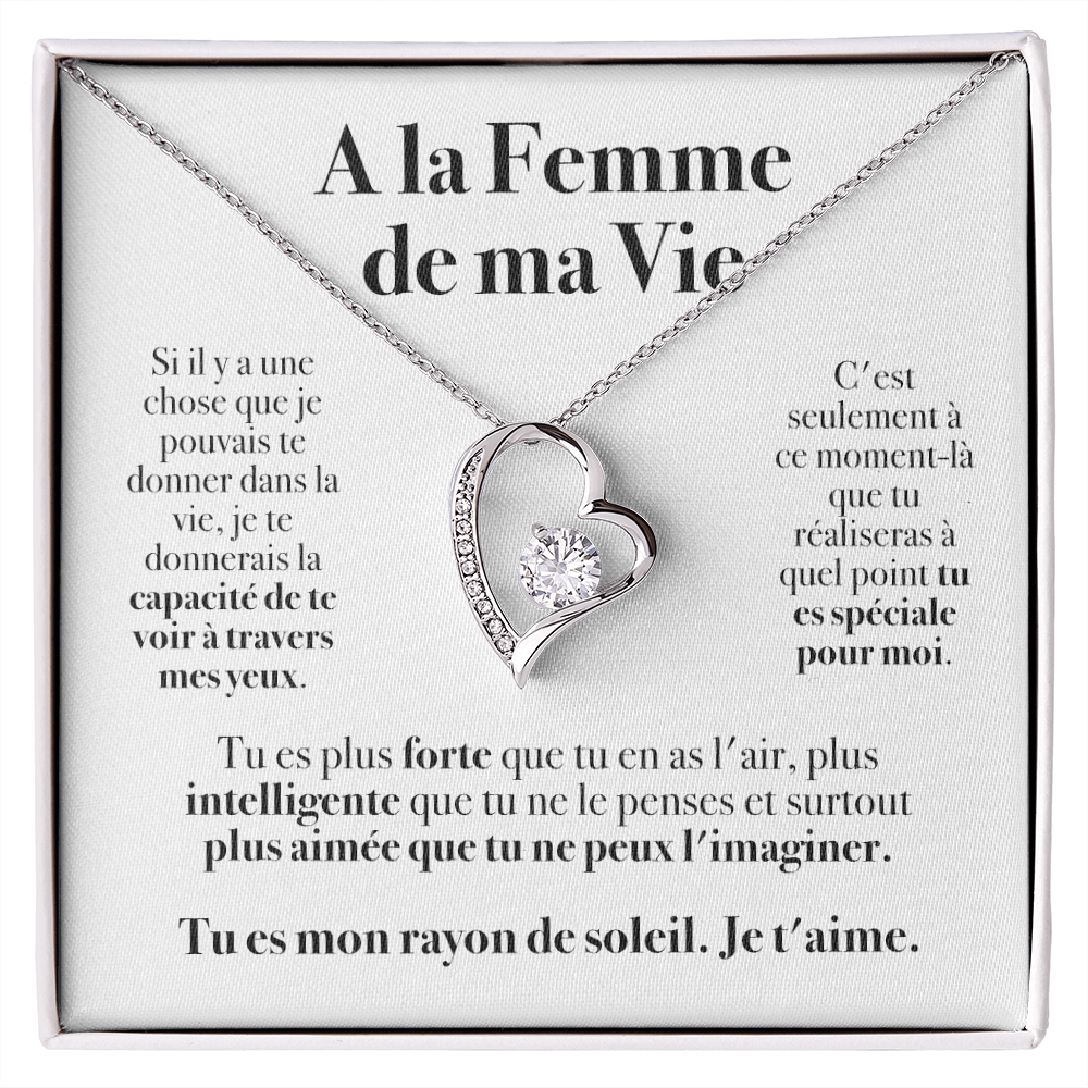 A la Femme de ma Vie - Collier Amour Eternel