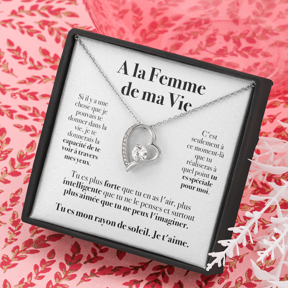A la Femme de ma Vie - Collier Amour Eternel