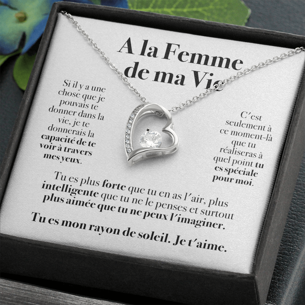 A la Femme de ma Vie - Collier Amour Eternel