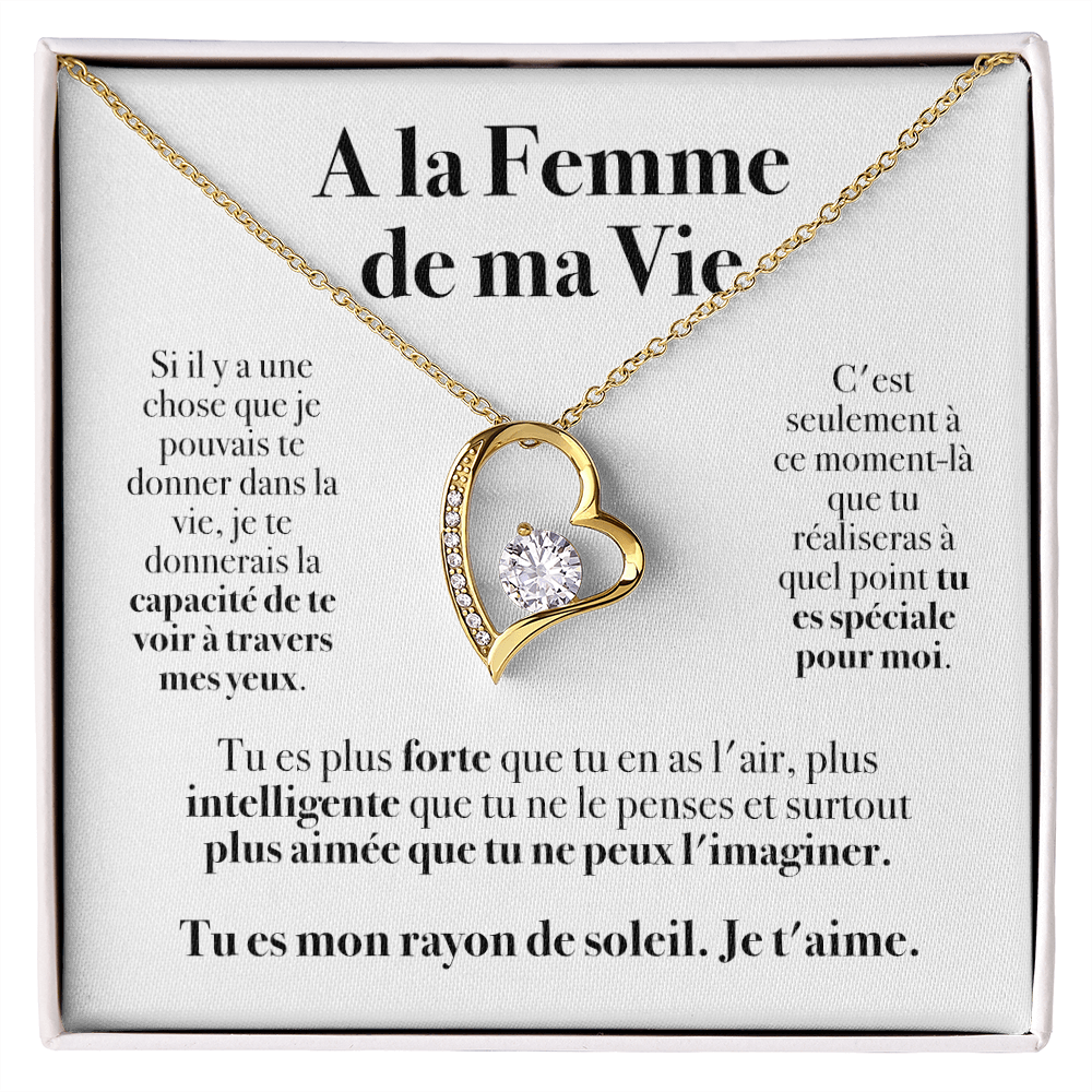 A la Femme de ma Vie - Collier Amour Eternel