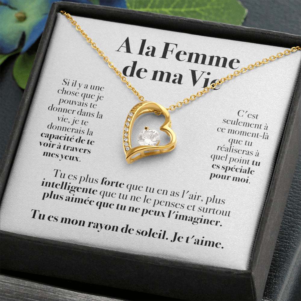 A la Femme de ma Vie - Collier Amour Eternel