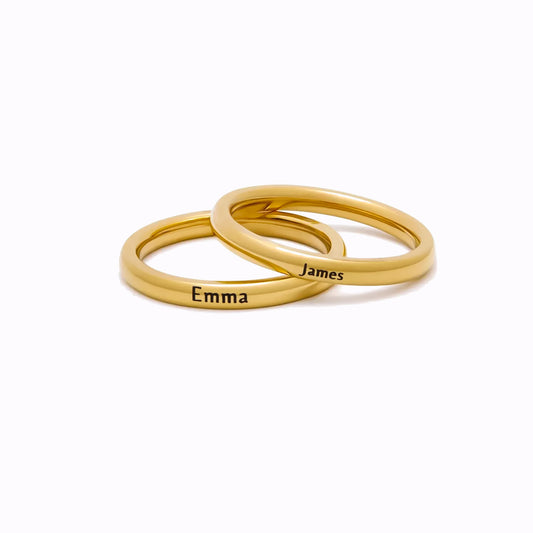Bague Éternelle avec Gravure Personnalisée