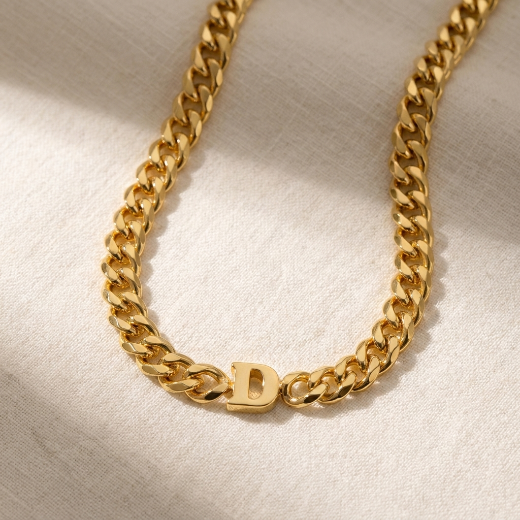 Collier Initiale Signature