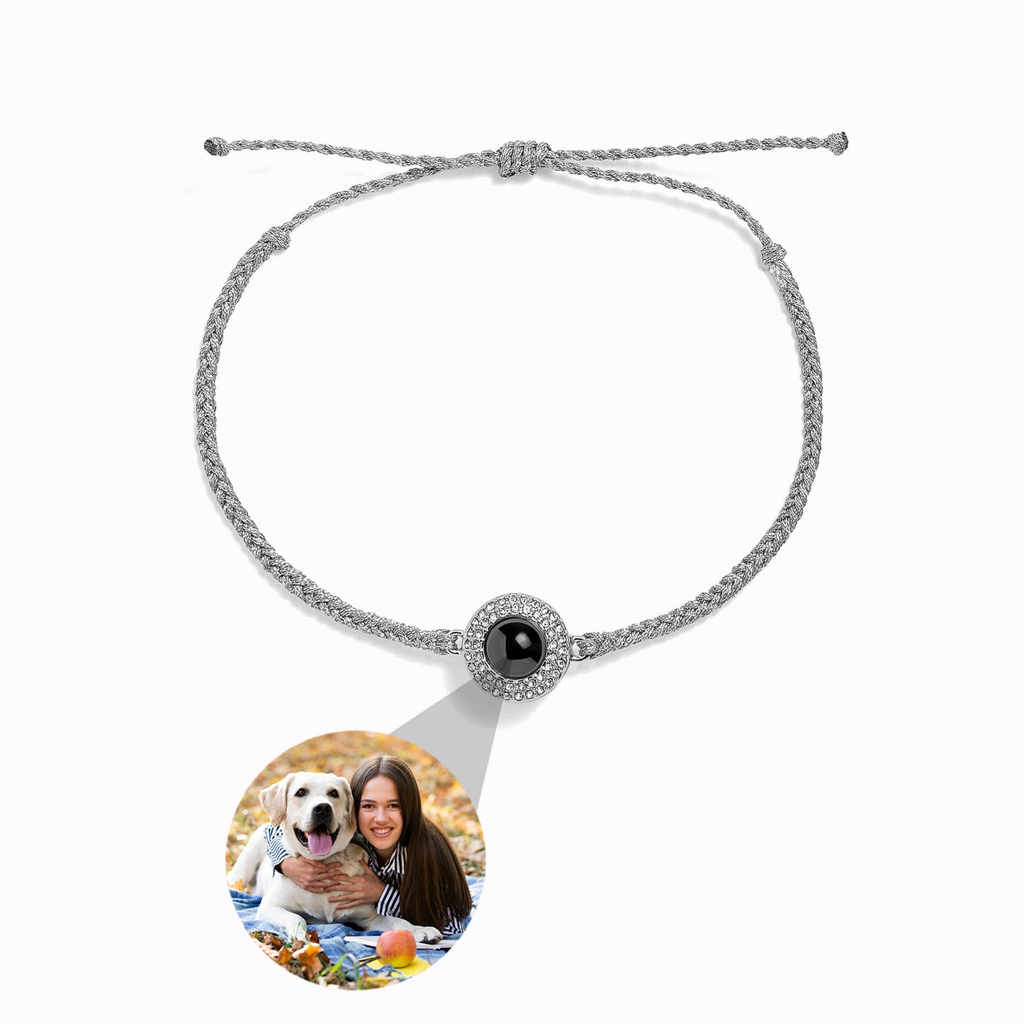 Bracelet Éternité avec Photo Personnalisée
