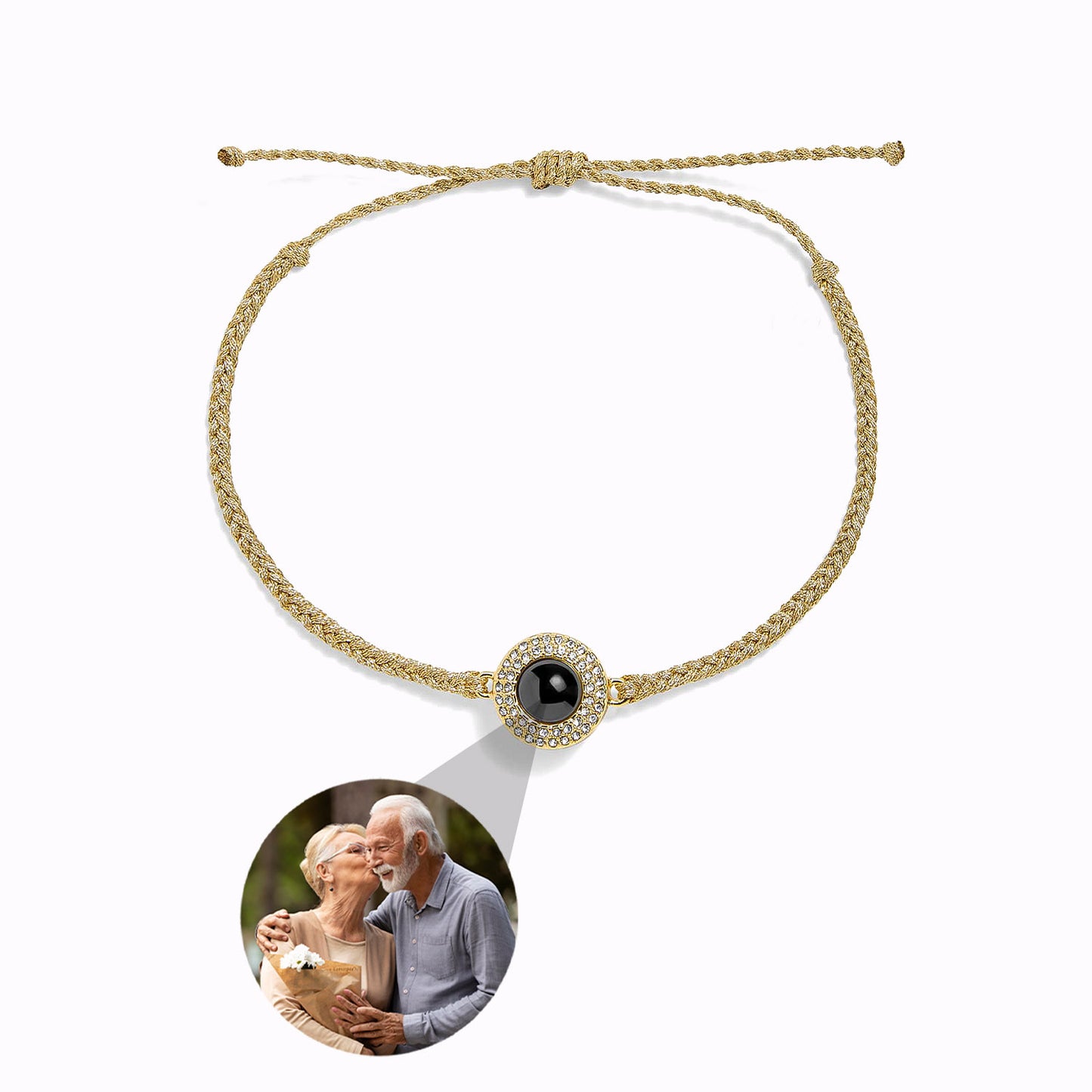 Bracelet Éternité avec Photo Personnalisée