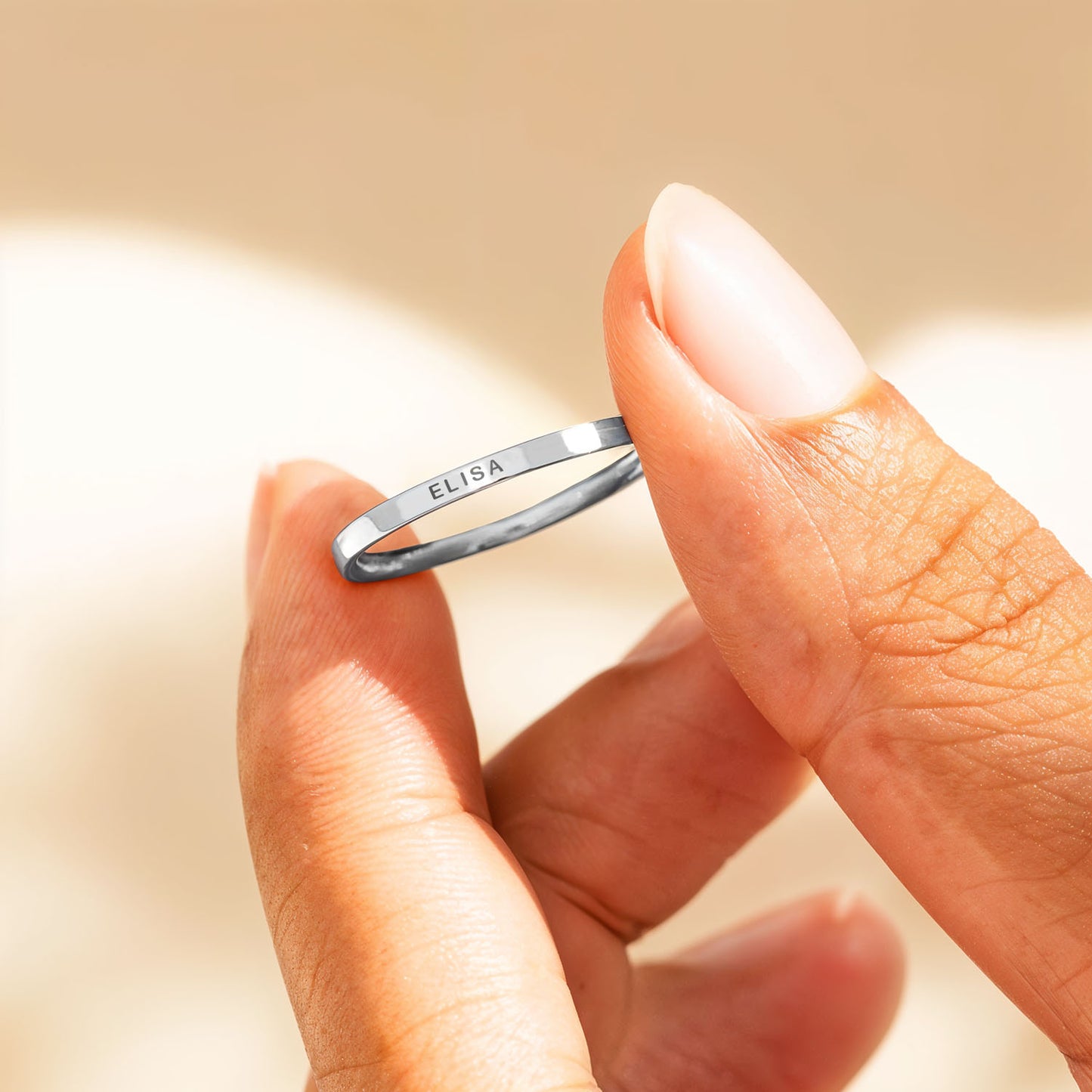 Bague Rayonnement Personnalisée