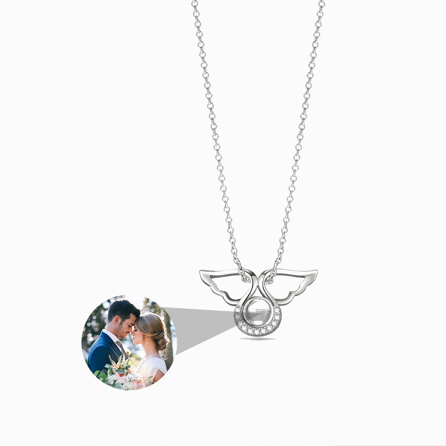 Collier Ange avec Photo Personnalisée