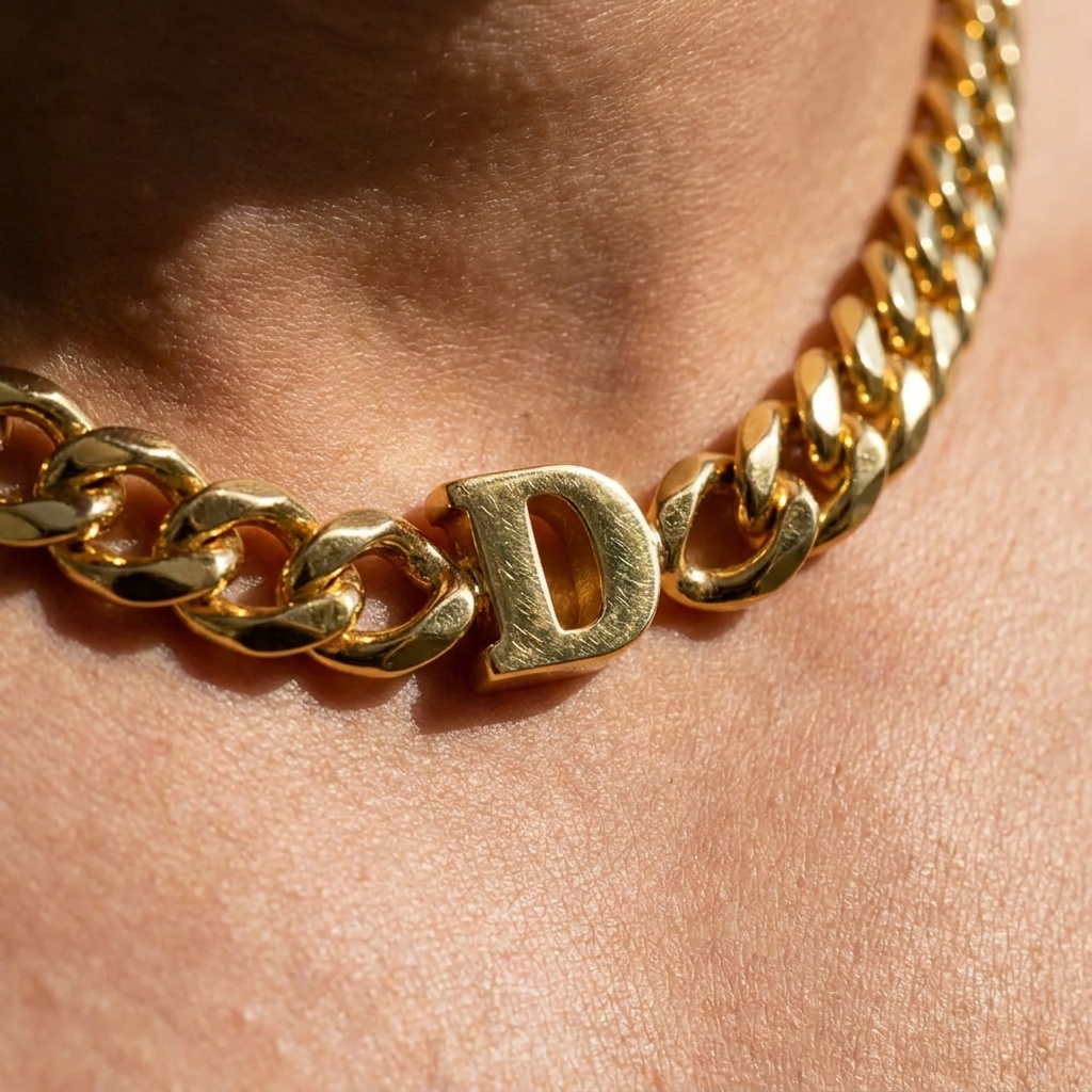 Collier Initiale Signature