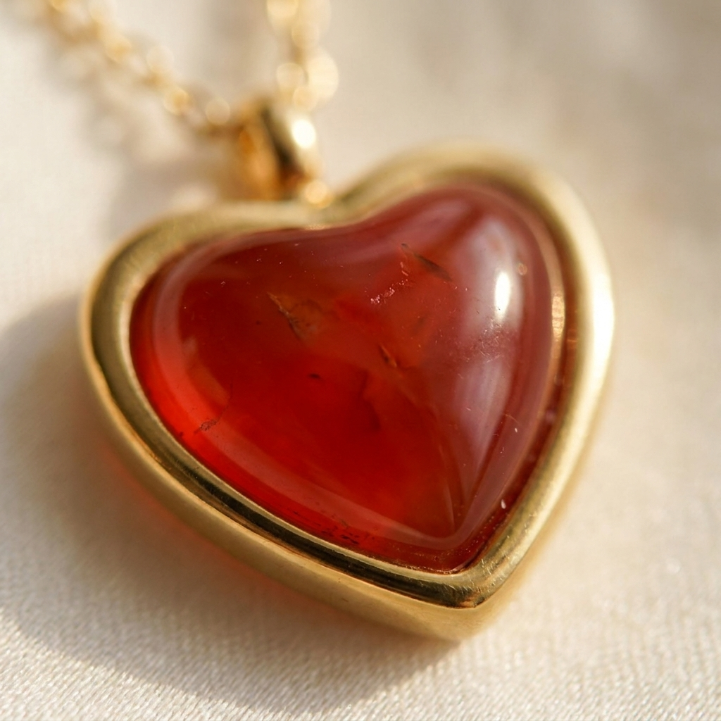 Collier Cœur de Flamme