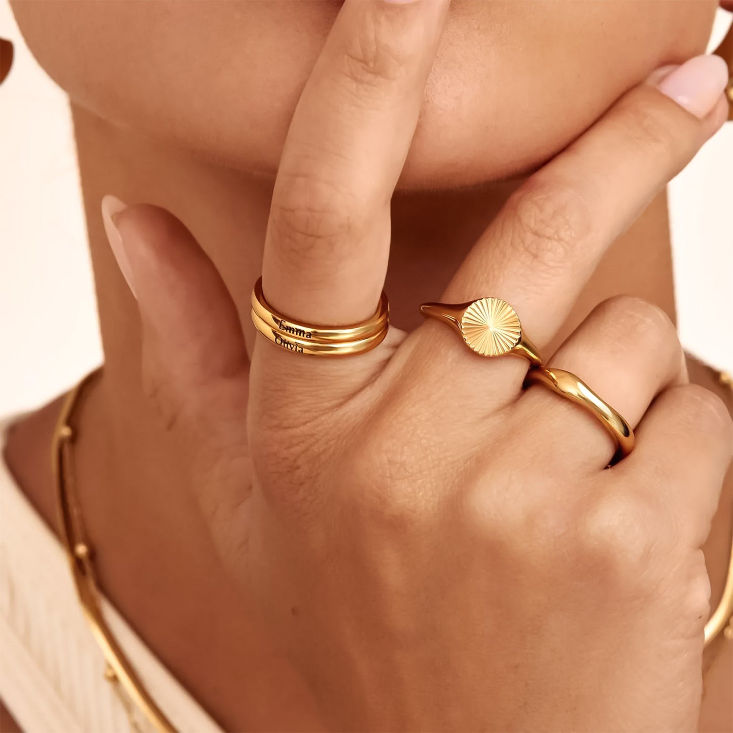 Bague Éternelle avec Gravure Personnalisée