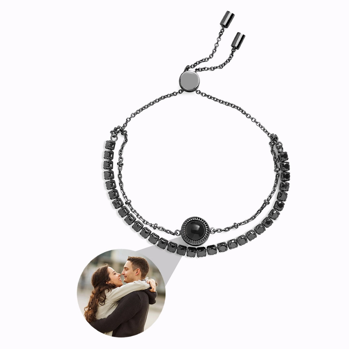 Bracelet Luminescence avec Photo Personnalisée