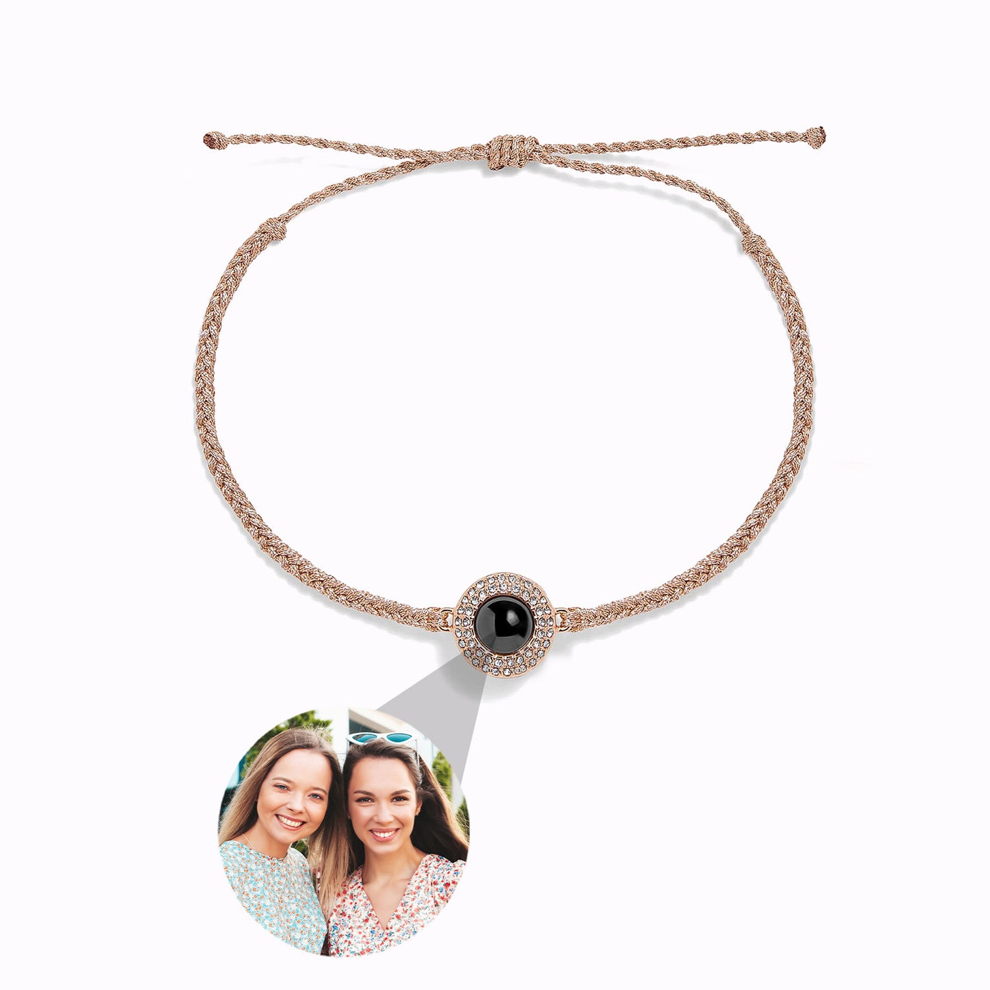 Bracelet Éternité avec Photo Personnalisée