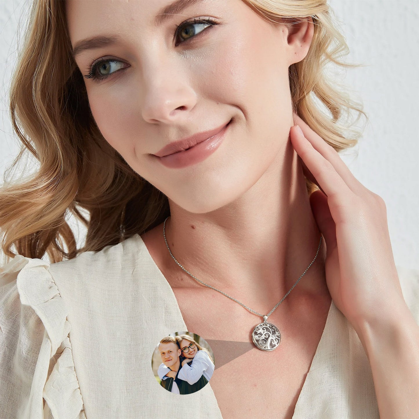 Collier Arbre de Vie avec Photo Personnalisée
