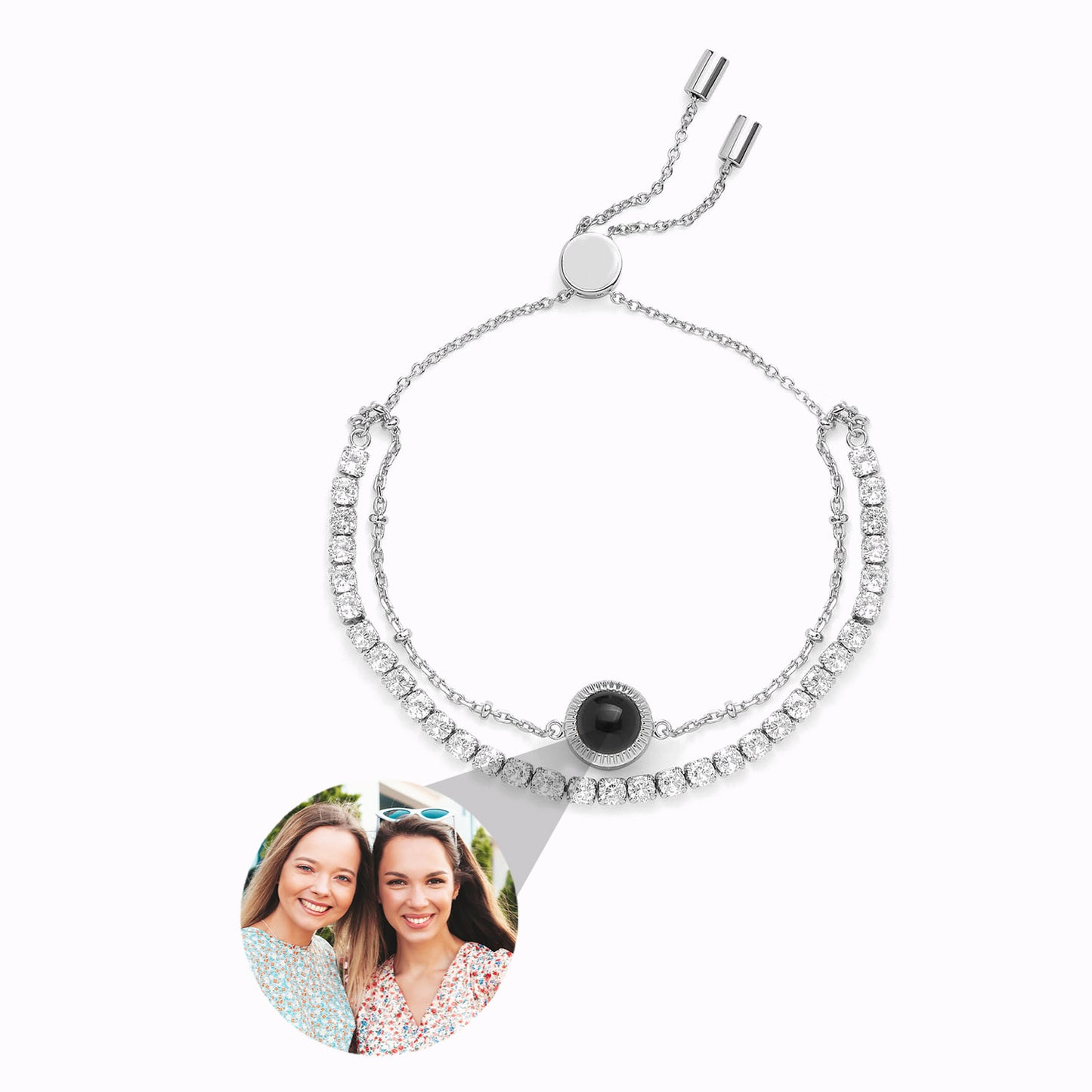 Bracelet Luminescence avec Photo Personnalisée