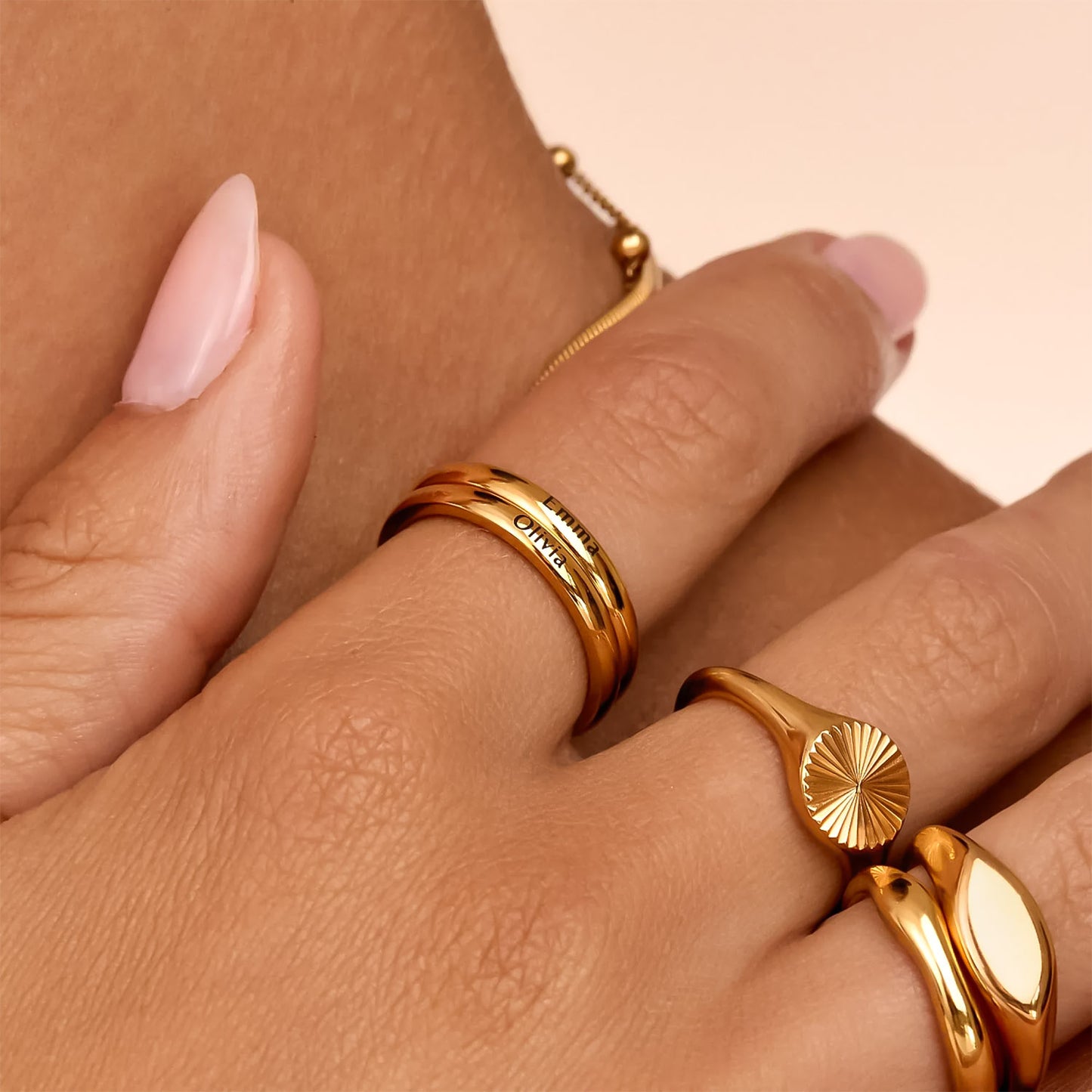 Bague Éternelle avec Gravure Personnalisée