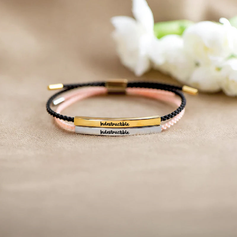 Indestructible - Bracelet Motivationnel