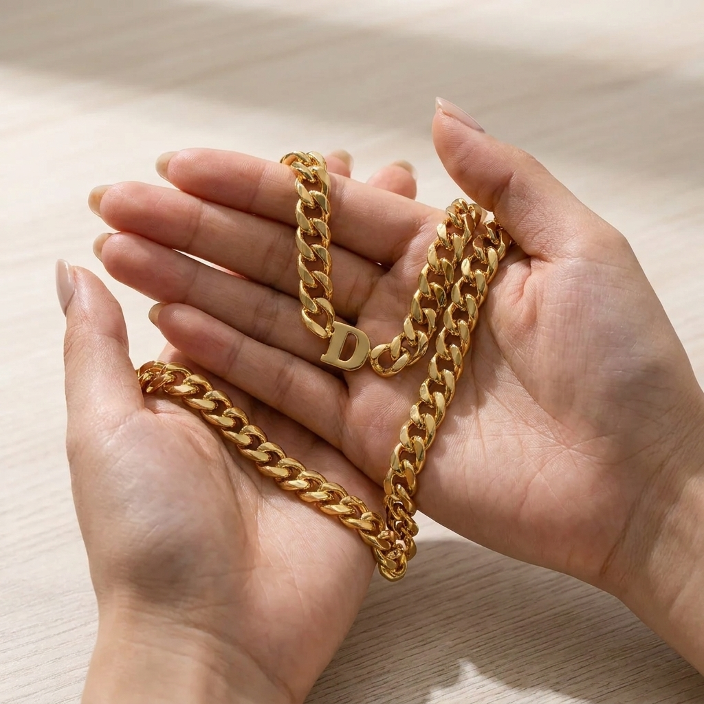 Collier Initiale Signature