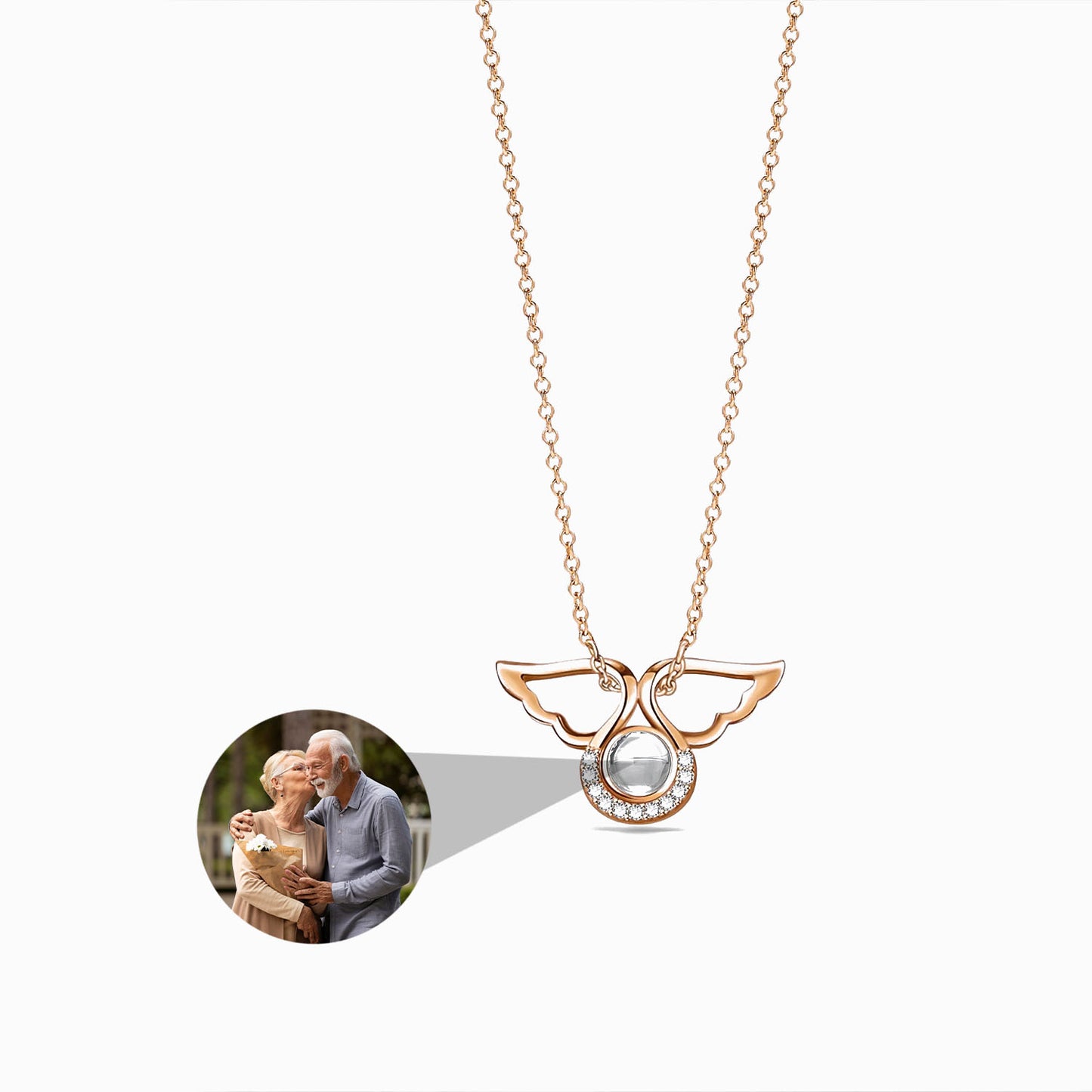 Collier Ange avec Photo Personnalisée