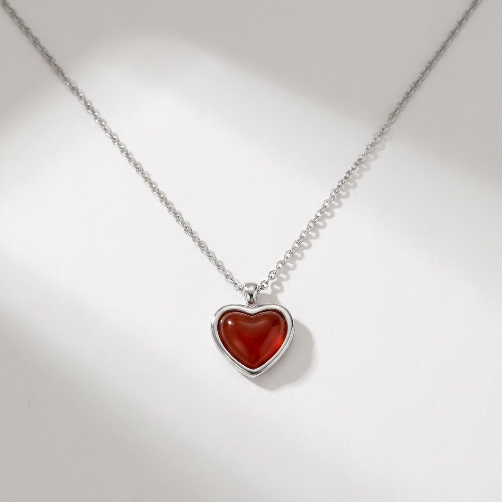 Collier Cœur de Flamme
