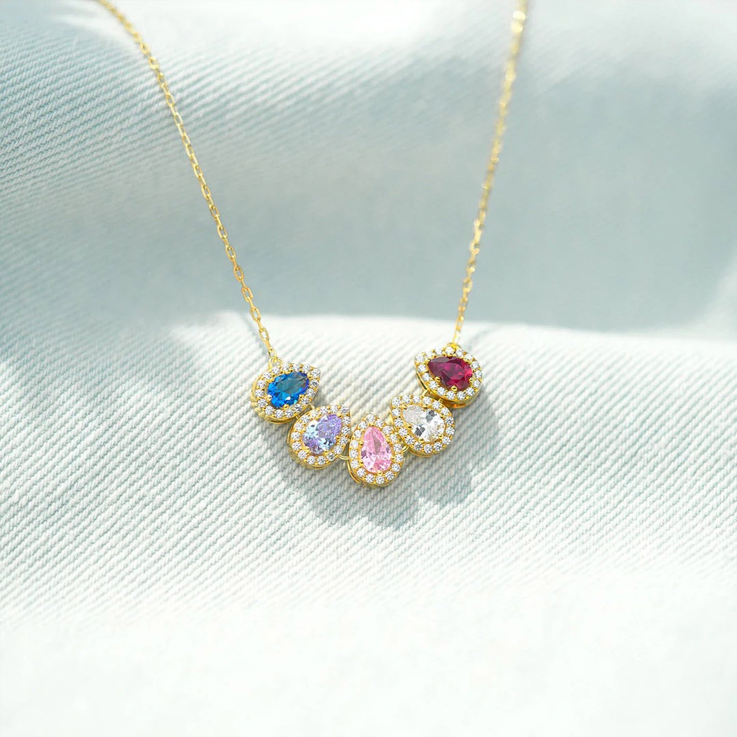 Collier Larmes avec Pierre de Naissance
