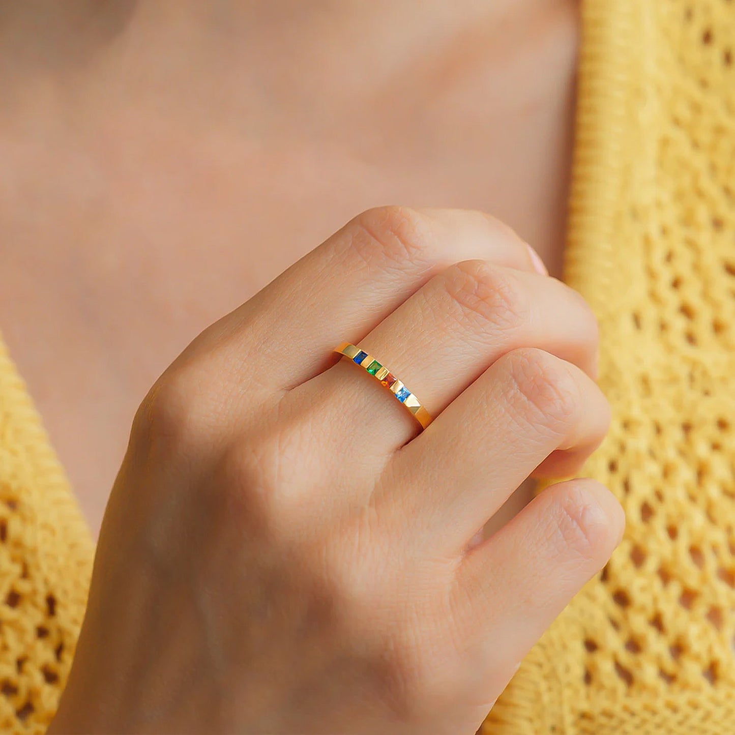 Bague Princesse avec Pierre de Naissance