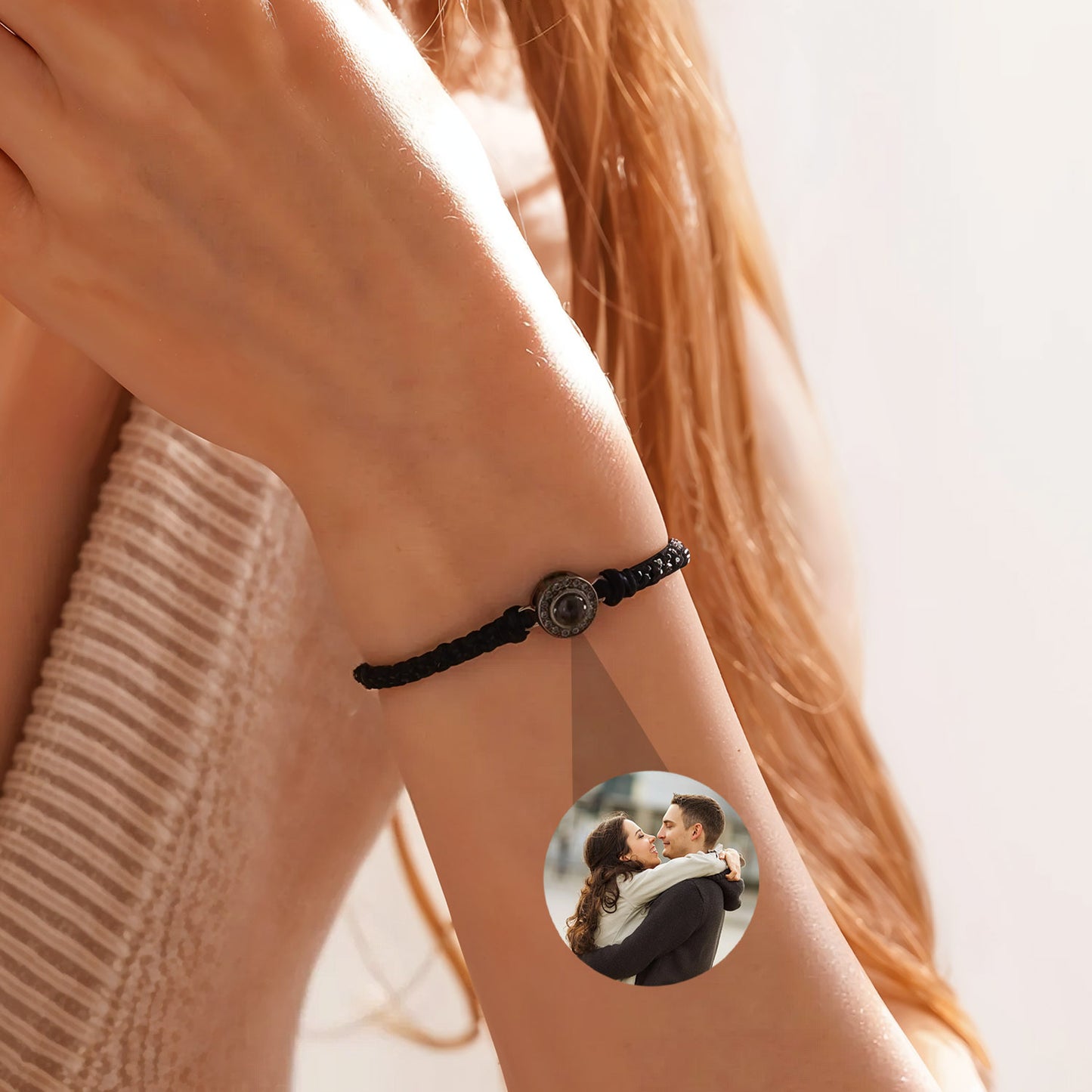 Bracelet Éternité avec Photo Personnalisée
