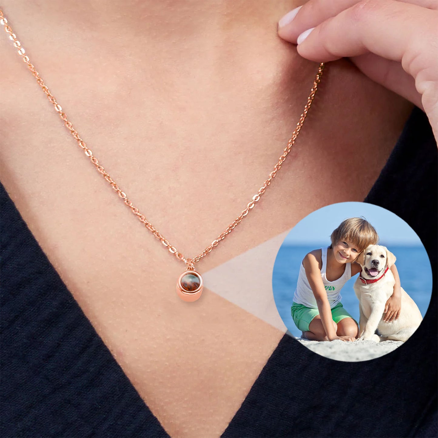 Collier Memory avec Photo Personnalisée