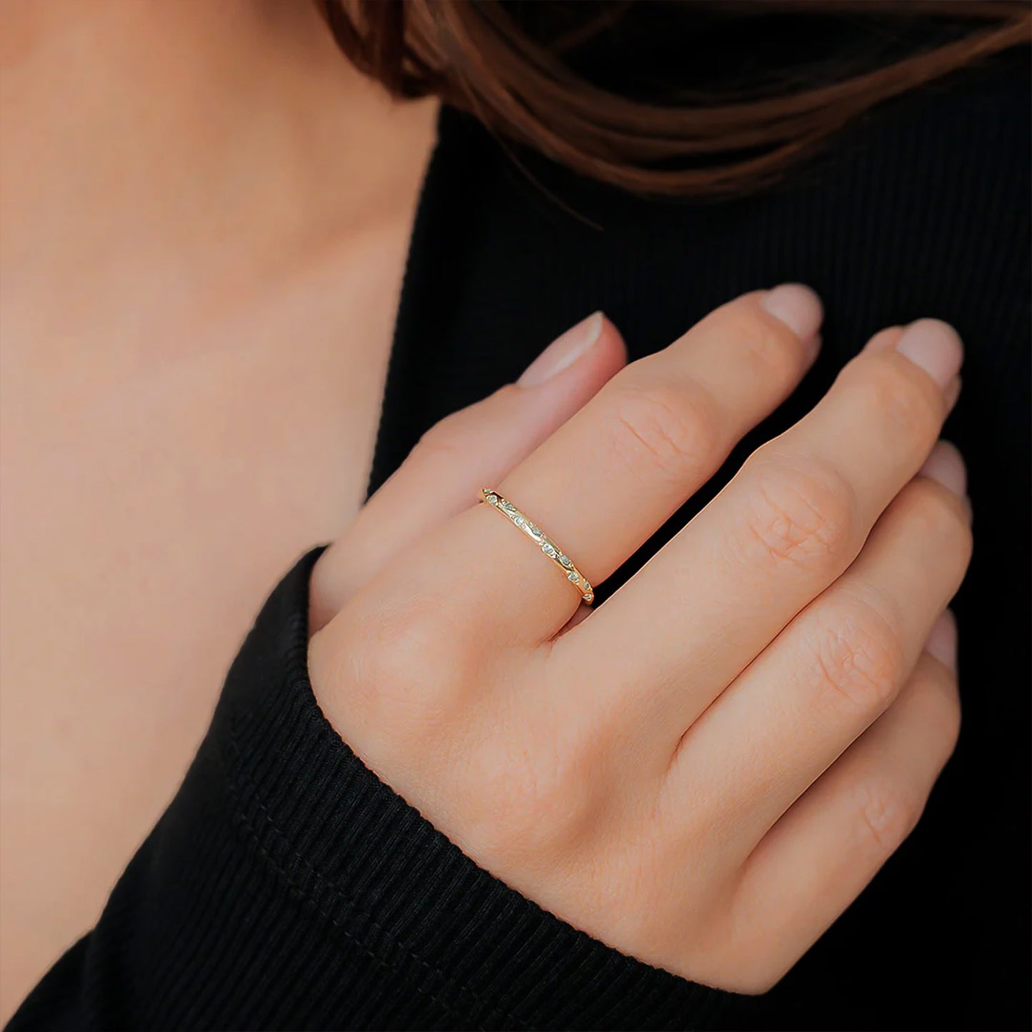 Bague Constellation avec Pierre de Naissance