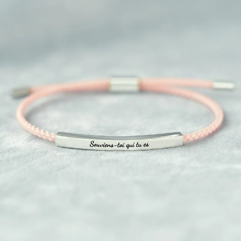 Souviens toi qui tu es - Bracelet Motivationnel