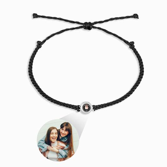 Bracelet Tressé avec Photo Personnalisée