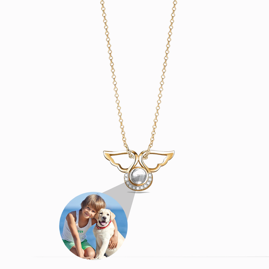 Collier Ange avec Photo Personnalisée