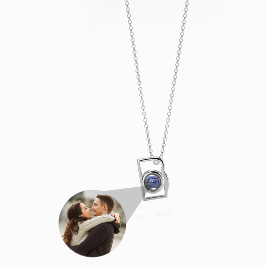 Collier Appareil Photo avec Photo Personnalisée