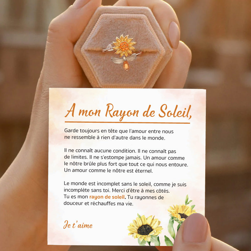 Mon rayon de Soleil - Bague Fidget Tournesol